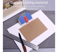 KW-triO Coupe-papier de bureau Support 45�� surface inclinée ou 90�� surface plane verrouillage de sécurité Design pour papier d'artisanat Photos Cartes Scrapbooking Bureau Fournitures pour la maison