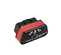 KW901 Mini ELM327 V1.5 Bluetooth 5.0 sans fil OBD-II OBD2 Outil de diagnostic automatique compatible avec Android et iOS (rouge)