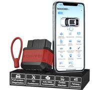 KW906 Valise Diagnostic OBD2 Bluetooth 5.2, Scanner Auto Multimarque, Lecture & Effacement Codes Défaut, Données Moteur en Temps Réel, AutoVIN, Reset Check Engine, Compatible iOS & Android