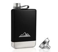 KWANITHINK Flasque a Alcool 8oz, Flasque Whisky Et Entonnoir 227ml, Fiole Alcool Peut êTre Utilisé Comme Idee Cadeau Homme, Pour Voyage, Camping Et Escalade