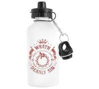 Kwantees La Colère Est Mon Péché Mortel Bouteille Durable Blanche Flasque Écologique White Sustainable Bottle Eco-Friendly Flask