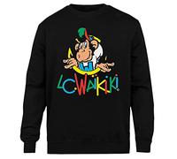 Kwantees LC Waikiki Monkey Merchandise Sweat-Shirt Noir Unisexe À Col Ras du Cou Écologique