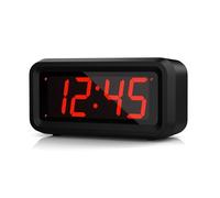 KWANWA Petit Chevet LED Digital Wall Alarm Clock Réveils de Voyage avec 1.2 '' Temps d'affichage LED