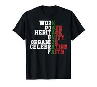 Kwanzaa Heritage Unity Celebration Faith Varsity Typographie T-Shirt