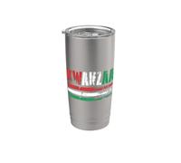 Kwanzaa Matunda Ya Kwanza Rouge Blanc Vert vieilli Gobelet isotherme en acier inoxydable double paroi
