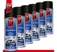 Kwasny Auto K Peinture En Spray Liquide 6 x 400 ml Noir 1K Mat