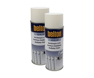 Kwasny Lot 2 bombes de peinture - Blanc crème - Pour radiateur - Jusqu'à 120°C - Belton - 400ml