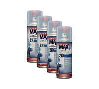 Kwasny SprayMax 2K 680 061 Lot de 4 bombes aérosols de vernis bi-composant incolore Finition brillante
