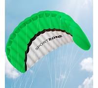 Kwasyo 2.5m Deux Ligne Parapente Cerf-Volant avec Manette 30m,Cerf-Volant pour Le Sport en Plage,Jeux de Plein air dans Le Jardin