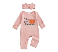 Kwatieh Ensemble de Pâques pour Bébé Fille - Grenouillère Lapin Manches Longues en Coton - Tenue Mes Premières Pâques pour Nouveau-né #319