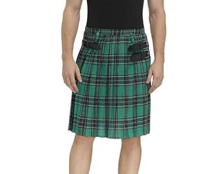 Kwatieh Kilt écossais pour Hommes,Taille élastique,avec Doublure en Maille,Cordon de Serrage réglable,Respirant,à séchage Rapide,Noir,Blanc,Vert,Gris,Kilt Cargo Tactique et Grandes Poches,Kendo #325F