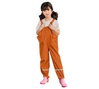 Kwatieh Pantalon Imperméable Enfant,Vêtements Imperméables Garçon,Pantalon de Boue,Salopette Pluie Fille Étanche Outdoor #F2