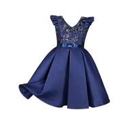 Kwatieh Robe de soirée Formelle pour Fille - Robe de Bal de Fin d'année, de Demoiselle d'honneur, de Mariage - sans Manches - Robe Tutu en Tulle - A14 F410