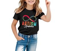 Kwatieh T-Shirt Confortable pour Enfant avec Design inspirant et Graphique d'attention pour garçons - T-Shirt Doux pour Enfants F403B