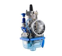 KWAYA Carburateur Kit Carburateur Universel pour Scooter Quad Dirt Bike KOSO OKO PWK 24 26 28 30 32 34 Mm Bol Bleu 2T 4T Carburateur Carbu(24MM)