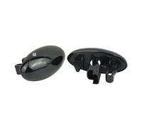 KWAYA Clignotant cache Pour Peugeot 307 206 407 107 607 1007 feu de position latéral dynamique LED clignotant clignotant indicateur clignotant Iture Clignotant(Dynamic Smoked Black)