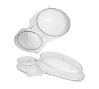 KWAYA Couvercle De Phare Avant en Verre pour Voiture pour Classe E W211 E240 E200 E350 E280 E300 2002-2008 Couvercle Phare Voiture(Left and Right)