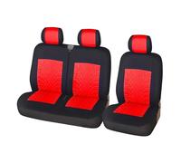 KWAYA Couvre Sieges pour Vito W639 Housses Siège Auto 1 + 2 Revêtement en Fibre Polyester Haute Qualité Pneu(Red)