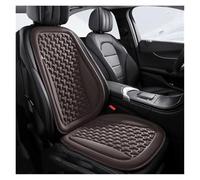 KWAYA Housse Siège Auto Universelle Coussin Respirant Soie Glacée Design Convexe Coussins Protection Tapis Chaise Ensembles Housses Siège(Brown Front SetX1)
