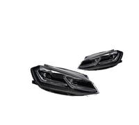 KWAYA Lot De 2 Phares Avant LED pour Golf 7 Golf7 2018 2019 2020 Feux De Jour DRL Hella 5 Xénon Lentille Hid H7 Accessoires De Voiture Ensemble Lampe Avant(Left Hand Drive,T Full LED)