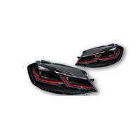 KWAYA Lot De 2 Phares Avant LED pour Golf 7 Golf7 2018 2019 2020 Feux De Jour DRL Hella 5 Xénon Lentille Hid H7 Accessoires De Voiture Ensemble Lampe Avant(Left Hand Drive,G Full LED)