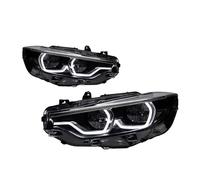 KWAYA Phares De Voiture DRL Clignotants Feux De Route Projecteur Lentille Phare LED pour M4 F32 F36 F82 425I 2013-2018 2019 Ensemble Lampe Avant(9Pin)