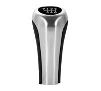 KWAYA Pommeau De Levier De Vitesse 5/6 Vitesses avec Rétroéclairage pour Série 3 E90 E91 E92 E93 E30 E36 E46 F30 Levier Vitesse(Silver 6speed Red)