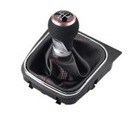 KWAYA Pommeau De Levier De Vitesse 5/6 Vitesses pour Rabbit pour Golf 2004-2014 Accessoires D'intérieur De Voiture Levier Vitesse(5 Speed-Red)