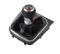 KWAYA Pommeau De Levier De Vitesse 5/6 Vitesses pour Rabbit pour Golf 2004-2014 Accessoires D'intérieur De Voiture Levier Vitesse(6 Speed-Red)