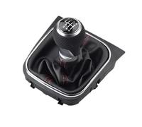 KWAYA Pommeau De Levier De Vitesse 5/6 Vitesses pour Rabbit pour Golf 2004-2014 Accessoires D'intérieur De Voiture Levier Vitesse(6 Speed-Silver)