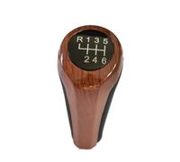 KWAYA Pommeau De Levier De Vitesse 5/6 Vitesses pour Voitures pour Série 1 3 5 6 E30 E32 E34 E36 E38 E39 E46 E53 E60 E63 E83 E84 E90 E91 E92 Levier Vitesse(Wood-6)