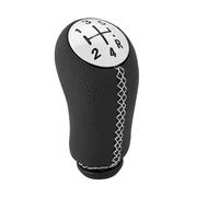 KWAYA Pommeau De Levier De Vitesse À 5 Vitesses pour Megane 2 pour Clio 3 pour Scenic 2 Accessoires D'intérieur De Voiture Levier Vitesse(Chrome White Line)