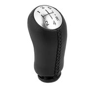 KWAYA Pommeau De Levier De Vitesse À 5 Vitesses pour Megane 2 pour Clio 3 pour Scenic 2 Accessoires D'intérieur De Voiture Levier Vitesse(Silver Black Line)