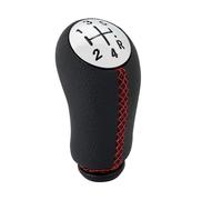 KWAYA Pommeau De Levier De Vitesse À 5 Vitesses pour Megane 2 pour Clio 3 pour Scenic 2 Accessoires D'intérieur De Voiture Levier Vitesse(Chrome Red Line)