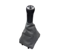 KWAYA Pommeau De Levier De Vitesse À 5 Vitesses pour Polo 9N 9N2 9N3 2001-2009 Levier Vitesse(5 Speed Black Gray)