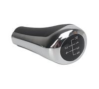 KWAYA Pommeau De Levier De Vitesse Chromé pour 1 3 5 6 Série pour X1 E84 pour X3 E83 pour X5 E53 Levier Vitesse(Chrome 5Speed)