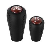KWAYA Pommeau De Levier De Vitesse Manuel À 5 Vitesses en Cuir pour Prado LC120 pour Land pour Cruiser pour Prado 2003-2009 Levier Vitesse(Brown Set)