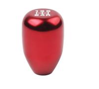 KWAYA Pommeau De Levier De Vitesse Universel en Alliage D'aluminium À 5 Vitesses pour Transmission Manuelle Et Automatique Levier Vitesse(Red)