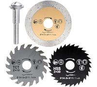 KWAYO 3 Lames de Scie Circulaire HSS 54,8 mm pour Dremel Coupe for Wood, Plastic, Stone and Metal