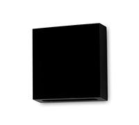 Kwazar Luminaire - Applique Murale d'Intérieur - Applique Murale LED - Éclairage Mural Indirect, Éclairage d'Ambiance pour Le Salon - Blanc Neutre 4000K, 230V, 2x1W - Ledia.11 Noir