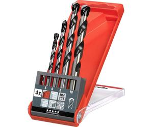 kwb 044800 acier chrome-molybdène Foret à béton 4 pièces 5 mm, 6 mm, 8 mm, 10 mm tige cylindrique 1 pc(s)