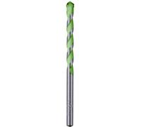 kwb Hardcut Foret à granit Ø 12 mm avec tranchant spécial en métal dur, plaquette en métal dur asymétrique brasée à haute température, transport optimal de la poussière de perçage, tige ronde
