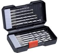 kwb 108840 acier à métaux Jeu de forets spiralés pour pierre 12 pièces 4 mm, 5 mm, 6 mm, 8 mm, 10 mm, 3 mm, 9 mm 1/4\ (6,3 mm)
