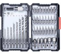 kwb 108910 39 pièces Assortiment de forets et dembouts métal 2 mm, 2.5 mm, 3 mm, 3.5 mm, 4 mm, 5 mm, 6 mm, 6.5 mm