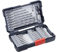 kwb 108940 33 pièces Assortiment de forets et d'embouts Pierre, Béton, Brique 3 mm, 4 mm, 5 mm, 6 mm, 7 mm, 8 mm, 9 mm, 10 mm