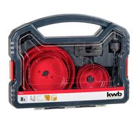 kwb 109178 Jeu de scies-cloches 8 pièces 67 mm, 76 mm, 89 mm, 102 mm, 127 mm 8