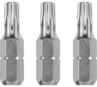 kwb 3 x bits 25 mm TORX 20 Industrial Steel 121220 (TQ en acier 60, ISO 1173, le lecteur C 6.3)