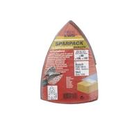 KWB Triangles de ponçage 100x62, 93 mm – corindon sup. 60/120/180 – sans outil – pour bois et métal