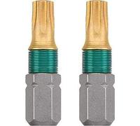 kwb 2 x bits de 25 mm TORX T20 titane 124220 (Tin, acier TQ 60, ISO 1173, lecteur C6.3)