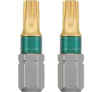 kwb 2 x bits de 25 mm TORX T30 titane 124230 (Tin, acier TQ 60, ISO 1173, lecteur C6.3)